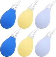 Manual Baby Nose 6pcs Newborn Nasal Nose Cleaner Silicone Baby Nasal Set Practical Snot Cleaner and Nose Suction for Infants, Safe and Easy to Use, Ideal for Baby Health & Care