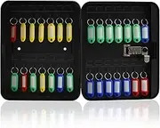 Key Storage Box, Lockable Key Box, Key Box Outdoor, Key Lockbox Large Capacity Key Safe Box Wall Mounted Key Cabinet Steel Key Storage Box Lockable Key Box for Home Garage Office
