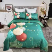 Christmas New Year Duvet/Doona/Quilt Cover Set Queen/King/Super King Size SM013