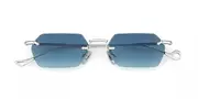 Eyepetizer Tank C.1-26 Men's Sunglasses Silver Size 52