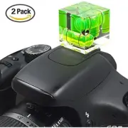 2Pcs Triple 3 Axis Hot Shoe Bubble Spirit Level for Canon Nikon Pentax Cameras