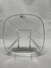 Ego divided platter/plate 4 sections clear heavy glass