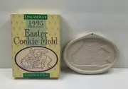 EASTER Cookie Mold Longaberger 1995 Grandpa Bunny & Herbie Limited Edition