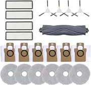 Compatible for L10S Ultra Robot Vacuum Main Side Brush Hepa Filter Mop Cloth Dust Bags Accessories Replacement