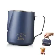 Milk Frothing Pitcher, 20OZ/600ML Stainless Steel Espresso Blue (600ML)