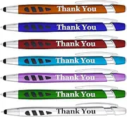 "Thank You" Greeting Gift Stylus Pens For TouchScreen Devices - 2 in 1 Multifunction Pen - Compatible With Tablets, iPads, iPhones 50 Pack