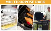 Air Fryer Racks Three Layer Stackable Dehydrator Racks Stainless Steel QAmFG