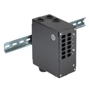 SERVEREDGE Din Rail Mount Enclosure - 12 Port LC Duplex/SC Simplex