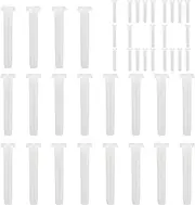 Racket Grommet - 100X Racquet Grommets - Transparent White Nylon Eyelet, Protective Tube, Stringing Tools for Adults