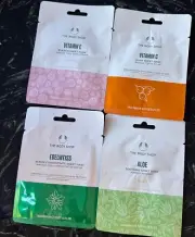 The Body Shop Sheet face masks RRP$40 - Vitamin C, Aloe, Vitamin E, Edelweiss