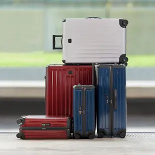 【BRIC S】義大利製編織箱殼 21吋 防水拉鍊行李箱 - 深藍色
