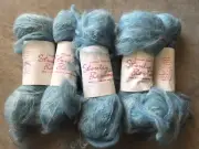 Berroco Brushed Variegated Wool Blend Yarn 6 Skeins Of Light Blue #523