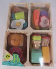 Battat B Toys Little Foodie Groups Wooden Food Groups 24 Pieces New