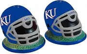 NCAA Kansas Helmet Salt and Pepper Shakers