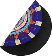 UPKOCH Rubber Pendulum Mat for Divination and Rituals Metaphysical Dowsing Board Intricate Design Versatile Altar Supply for Meditation and Spiritual Practices