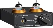 Fosi Audio Box X2 Phono Preamp for Turntable MM Record Player Preamplifier with Gain Gear Stereo Tube Pre Amp Hi-Fi Mini Vacuum Pre-Amplifier for Record Player
