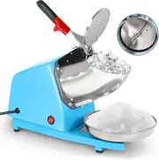 Shaved Ice Maker, 300W Electric Ice Crusher Dual Stainless Steel Shaving Blades,
