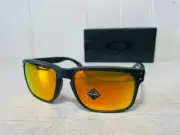 OAKLEY OO9102-E2 HOLBROOK Matte Black Frame w Prizm Ruby Lenses Suns $174