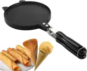 Waffle Cone Maker, Nonstick Ice Cream Cone Maker, 6.7" Egg Roll Crepe Pan, Camp