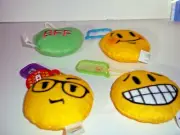 Mcdonald's Happy Meal Emoji Emojis 4 Plush Yellow Faces LOT