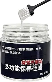 Rubber Strip Restoring Wax, Car Interior Care Repairing Silicone Wax Lubricants, Maintenance Supplies, Renovation, Prevent Cracking for Rubber Products