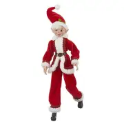 RAZ Imports 20" Posable Santa Elf Red White NEW! 4202312
