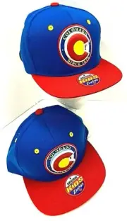 $60 Set of 2 Zephyr Colorado CO 3D Youth Caps Hats NWT Snap Back Jr Kids Blue