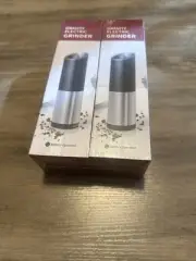 Gravity Electric Salt and Pepper Grinder Set Battery Operated