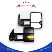 Towing Mirrors Power Heated Dynamic Turn Signal For Chevy 03-06 Tahoe GMC Yukon