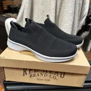 Red Head Brand Stealth Black Casual Slip On Shoes Men's Size 11.5 Memory Foam