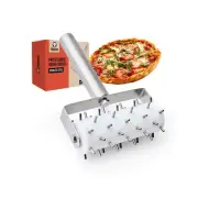 Stainless Steel Pizza Dough Docker Roller (21 x 14.5 cm, Spike Length 7 mm) -...
