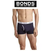 Mens Bonds Guyfront Trunk Cotton Stretch Seamfree Ink Blue Classic Sport MZVJ