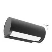 CLA Lighting Sombra Exterior LED Adjustable Eyelid Surface Mounted Wall Light IP65 Dark Grey