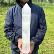 4.66LB Top Natural Clear Quartz Obelisk Crystals Point Reiki Tower Wand Healing