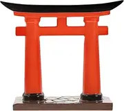 STOBOK Japanese Torii Gate Miniature Shrine Fairy Gardens Decor Zen Garden Japan Torii Gate Prop Altar Shelf Bridge Landscape Ornament for Aquarium Fish Tank Decor