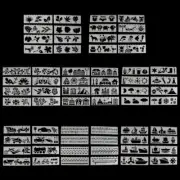 8Pcs/set Kids Drawing Template Rulers Stencils DIY Painting DIY Making S