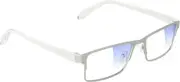 Glassy Strike Premium Plus Blue Light Blocking Glasses Gaming Computer Silver