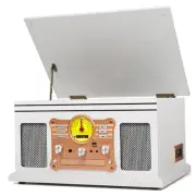 10 in 1 Vintage Bluetooth Record Player Turntable with Built-in Speakers, Vin...