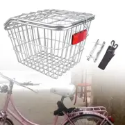 Rear Bike Basket Bicycle Basket for Most Rear Bike Racks Kid Foldable Bikes