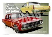 Valiant Pacer Print - 1969 VF Valiant Pacer 225 Drawing in 23 Colour Schemes