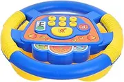 [ZUNOXAZ] Simulated Driving Controller Rotating Steering Wheel for Adults Portable Pretend Play Driving Simulator with Sounds Lights for Stroller Car Seat Use
