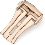 [HAUAGEZWU] Folding Buckle Fit For Omega Leather/Rubber Watch Band 16mm 18mm 20mm Stainless Steel Metal Deployment Clasp Accessories Silver Gold