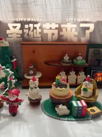 在飛比找松果購物優惠-聖誕節蛋糕貓咪裝飾品 日式風格居家擺件 (8.4折)