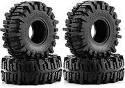 Rubber Tires Remote Control Car Tires 4PCS Replacement for SCX10 Pro Capra TRX4 RC4WD D90 Rat 1/10 Remote Control Car