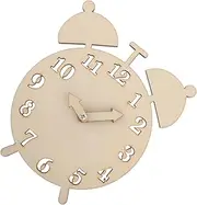 ORFOFE Handmade DIY Wooden Clock Parts Wall Clock Components Educational Boys and Girls Toy Montessori Learning Toy
