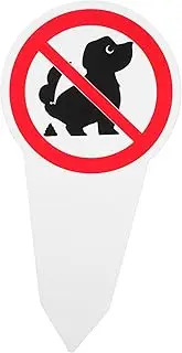 ifundom No Sign No Pooping Warning Sign with Stake for Gardens Lawns Parks Easy Installation Versatile Use Encourages Pet Clean Up Habits