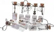 Cabilock 10pcs Wishing Bottle Pendant Decoration Christmas Decoration Message Jar Drift Bottle Transparent Jar Perfume Container High