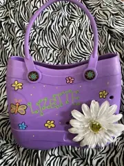 Purple Sandless Waterproof Beach Bag Personalized Lizette