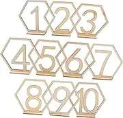 HOOTNEE 10pcs Elegant Table Signs for Weddings Banquets and Events Sturdy Reception Table Numbers for Seating Arrangements