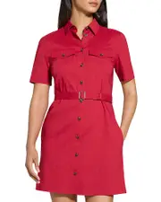 Theory Linen Blend Military Mini Dress 12